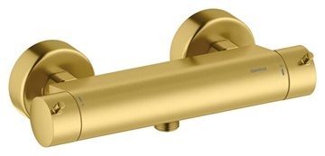 Damixa Iris brusearmatur med termostat, børstet messing PVD