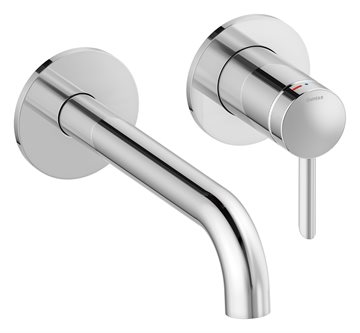 Damixa Iris håndvaskarmatur med 180 mm tud - krom