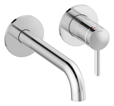 Damixa Iris håndvaskarmatur med 180 mm tud - krom