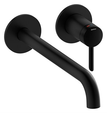 Damixa Iris håndvaskarmatur med 225 mm tud - mat sort