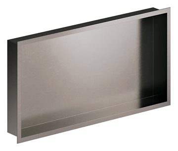 Damixa Zen badeværelseshylde til indbygning i Børstet grafitgrå PVD