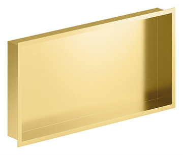 Damixa Zen badeværelseshylde til indbygning i Børstet messing PVD