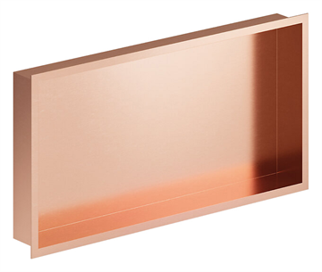 Damixa Zen badeværelseshylde til indbygning i Børstet kobber PVD