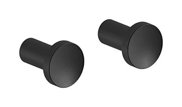 Damixa Zen håndklædekroge, sæt á 2 stk. - mat sort