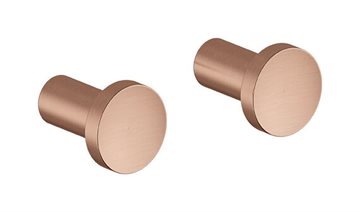 Damixa Zen håndklædekroge, sæt á 2 stk. - Børstet kobber PVD