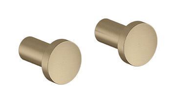 Damixa Zen håndklædekroge, sæt á 2 stk. - Børstet bronze PVD