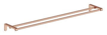 Damixa Zen håndklædestang dobbelt 800 mm, Børstet kobber PVD