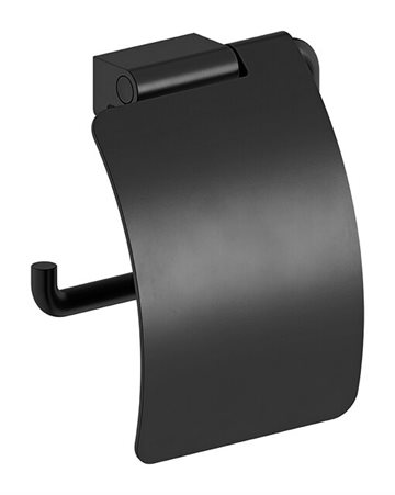 Damixa Zen toiletpapirholder med låg i mat sort