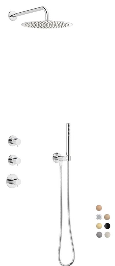 Damixa Iris XS 1 brusesystem, indbygning - Vælg farve