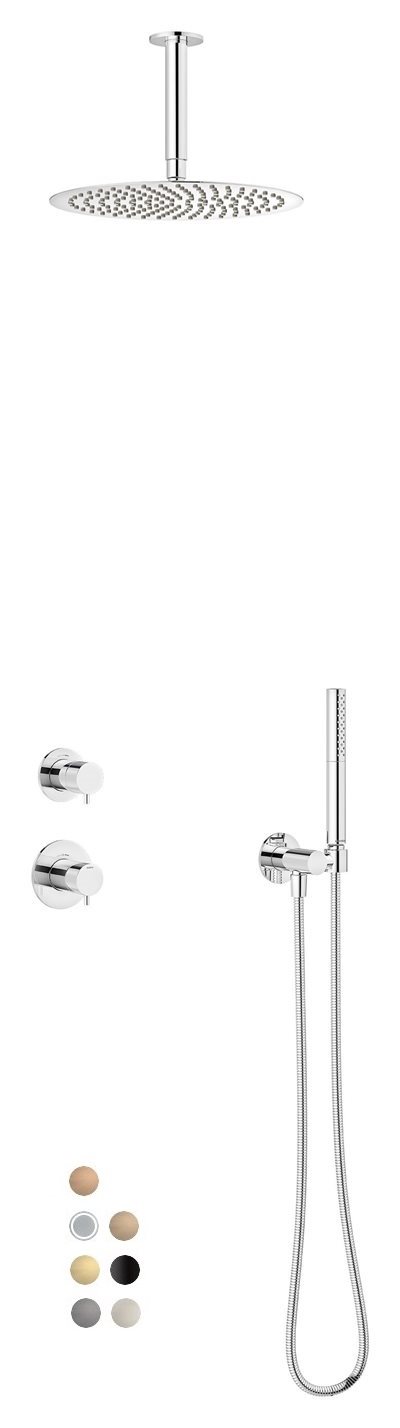 Damixa Iris DS 2 indbygnings brusesystem - Vælg farve