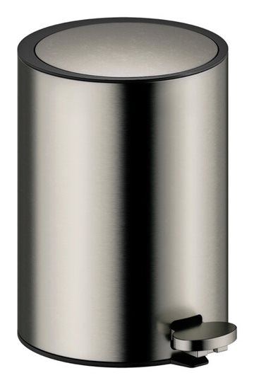 Damixa Zen toiletspand med Pedal i Børstet grafitgrå PVD