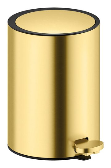 Damixa Zen toiletspand med Pedal i Børstet messing PVD