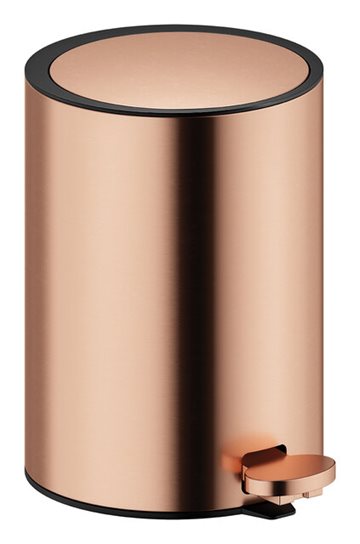 Damixa Zen toiletspand med Pedal i Børstet kobber PVD