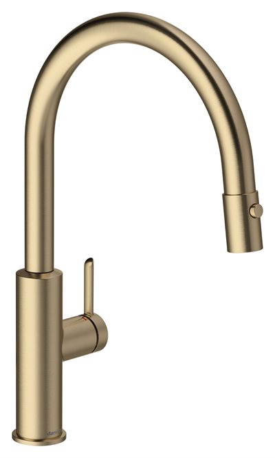 Damixa Iris køkkenvandhane med udtræk - børstet bronze