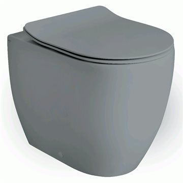 Lavabo Glomp gulvstående BTW toiletskål - Mat grå