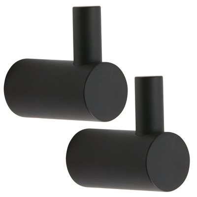 LAVABO Luna 2 stk MELLEM Håndklædekroge i Matsorte