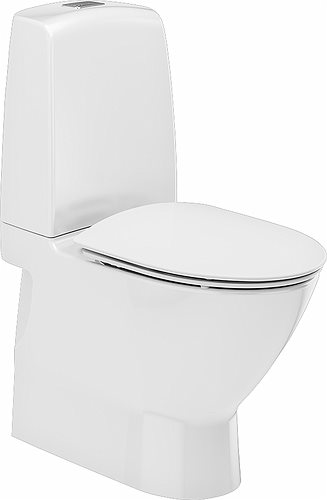 Ifö Spira Art gulvstående toilet m/S-lås, Rimfree