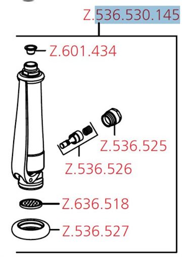 KWC stempel til forbruser Z.536.526