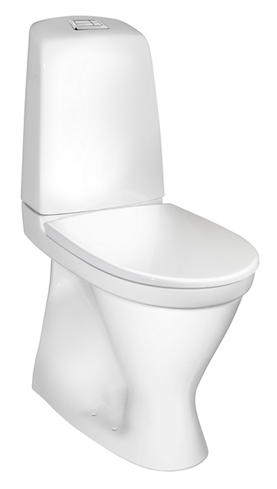 Gustavsberg Nautic Toilet 1546. Høj model med Ceramicplus. Hygienic Flush
