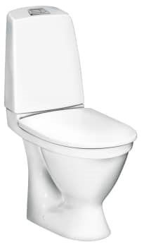 Gustavsberg Nautic 1500 Toilet med åben skyllerand. Hygienic Flush. C+. Skjult P-lås GB1150R