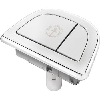 Gustavsberg Nautic lav trykknap duo i krom fra 2017 -