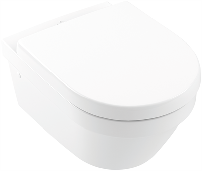 V&B Architectura væghængt toilet m/sæde, rimless og hygienic flush