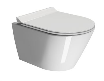 GSI Kube X væghængt toilet m/Swirlflush skylleteknik og antibakteriel glasur