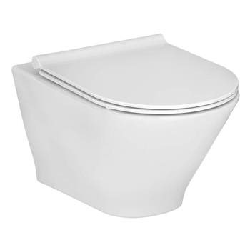 Laufen Roca Gap round væghængt rimless toilet m/softclose