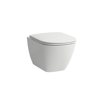 Laufen Lua væghængt toilet rengøringsvenlig med softclose sæde, hvid