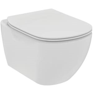 Ideal Standard Tesi væghængt rimless toilet inkl. softclose sæde, hvidt