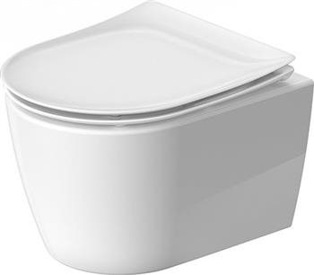 Duravit Soleil by Starck væghængt rimless toilet, med wondergliss