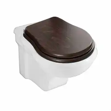 Lavabo Contea Retro væghængt toilet m/softclose toiletsæde Valnød farvet træfinish