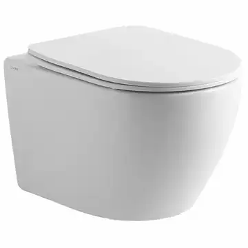 Lavabo Studio rimless væghængt toilet i hvid inkl. softclose sæde