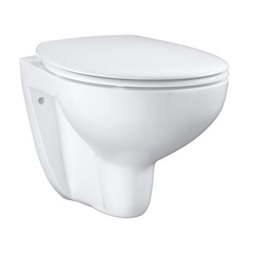 Grohe Bau væghængt rimless toilet 531x368 mm inkl. toiletsæde, hvid