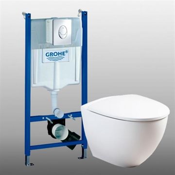 Toiletpakke med cisterne, Ifö Sign Art & softclose sæde
