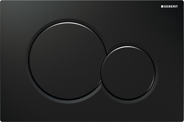 Geberit Sigma 01 Round trykknapper i sort