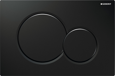 Geberit Sigma 01 Round trykknapper i sort