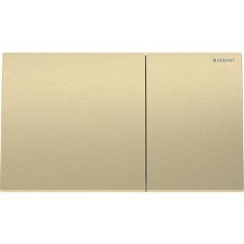 Geberit Sigma 70 Square betjeningsplade i børstet messing pvd (metal)