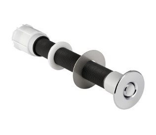 Geberit WC-styring med pneumatisk skyllestyring, enkeltskyl, krom
