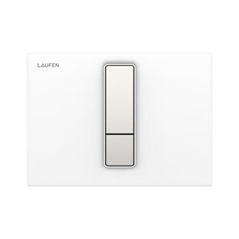 Laufen LIS betjeningsplade, hvid / matkrom.