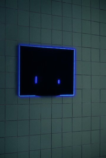 LAUFEN LIS betjeningsplade berøringsfri i sort glas