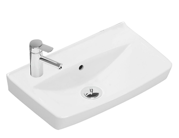 Ifö Spira håndvask 500 x 310 mm. Hanehul til venstre. 15018