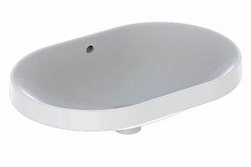 Geberit VariForm håndvask 60 cm elipseformet til nedfældning