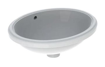 Geberit VariForm håndvask til underlimning oval 48 cm, Hvid / KeraTect