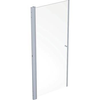 Contura Shower Showerama svingdør lige, Sølvfarvet / Glas transparent - fås i flere størrelser