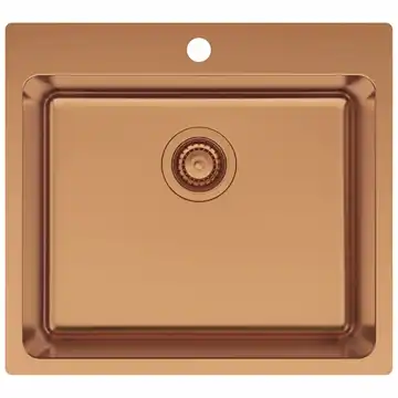 Lavabo LA 550 køkkenvask 550x500 m/hanehul, PVD kobber