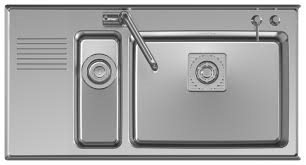 Intra Frame køkkenvask FR 97 SXH 970 mm - Fås både højre- og venstrevendt