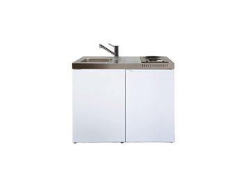 Intra Culina minikøkken 1000x610 mm m/2 kogeplader, køleskab og vask til højre