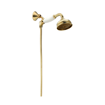 TONI Copenhagen Gl. dags håndbrusesæt med kugleledsholder – 69.020.555 i messing