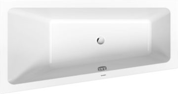Duravit No.1 asymmetrisk badekar til indmuring - 1700 x 1000 mm - Venstre model